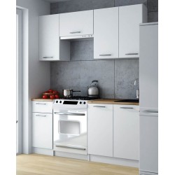 Cuisine complète 180 cm NILA couleur bois petit prix