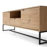 Meuble TV 153 cm AMBRE pieds métal