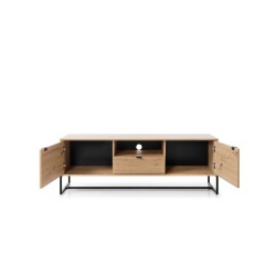 Meuble TV 153 cm AMBRE pieds métal