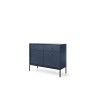 Commode 103 cm MONA 2 portes 2 tiroirs en couleur bleu marine ou bordeaux chic