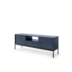 Meuble TV 154 cm MONA bleu marine ou bordeaux