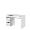 Bureau ADA 120 cm 5 tiroirs blanc