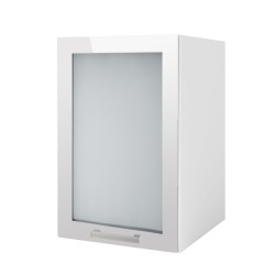 Meuble de cuisine TARA 40 cm 1 porte vitrine 1 étagère