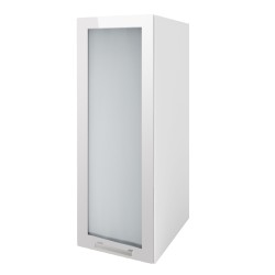 Meuble de cuisine colonne cuisine TARA 40 cm 1 porte vitrine 2 étagères