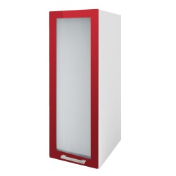 Meuble de cuisine colonne cuisine TARA 40 cm 1 porte vitrine 2 étagères