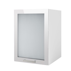 Meuble de cuisine TARA 50 cm 1 porte vitrine 1 étagère