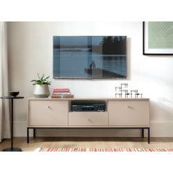 Meuble TV 154 cm MONA bleu marine ou bordeaux