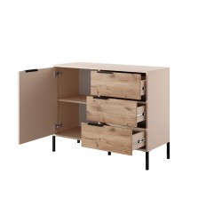 Commode RAVIA 103 cm avec tiroirs beige