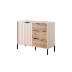 Commode RAVIA 103 cm avec tiroirs beige