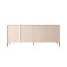 Commode Dastia 203 cm 4 portes couleur beige