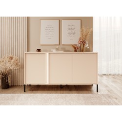 Commode Dastia 153 cm 3 portes beige