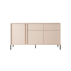 Commode Dastia 153 cm 3 portes 2 tiroirs couleur beige