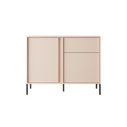 ommode Dastia 103 cm 1 tiroir 2 portes couleur beige