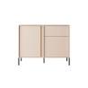 ommode Dastia 103 cm 1 tiroir 2 portes couleur beige