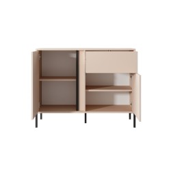 ommode Dastia 103 cm 1 tiroir 2 portes couleur beige