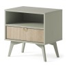 Table de chevet Forest couleur beige ou eucalyptus