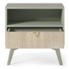 Table de chevet Forest couleur beige ou eucalyptus