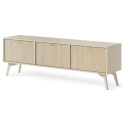 Meuble Tv Forest de 158 cm couleur beige ou eucalyptus