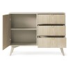 Commode de 106 cm Forest 1 porte 3 tiroirs