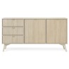 Commode de 158 cm Forest 2 porte 3 tiroirs couleur eucalyptus ou beige