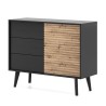 Commode 1 porte 3 tiroirs Willow style industriel