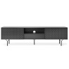 Meuble Tv Raven - Moderne et design couleur noir graphite