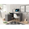 Bureau TEIO 138 cm avec rangement