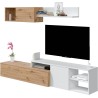 Ensemble meuble TV JULIA 220 cm style scandinave réversible