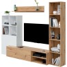 Ensemble meuble TV bibliothèque et étagère LIRIA style scandinave