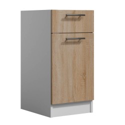 LILA - Meuble de cuisine bas 40 cm 1 porte 1 tiroir