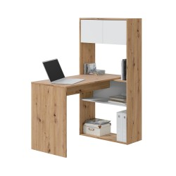 BURIO - Bureau réversible en mélamine - h. 140 x l. 108 cm x p. 70 cm