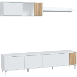 Meubles de salon Ethna Blanc Artik Et Nature Style moderne