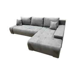 RECONDITIONNE - Canapé d'angle VEL30 en tissu gris