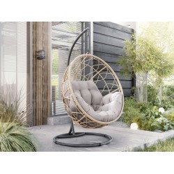 Fauteuil Suspendu de Jardin Rawnis en rotin