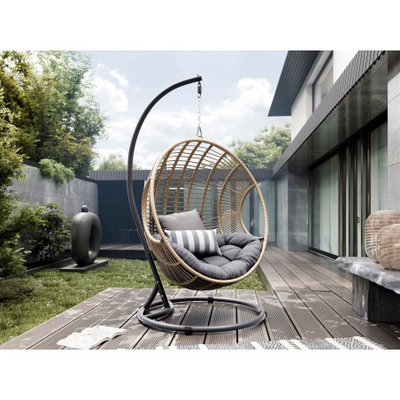 Fauteuil Suspendu de Jardin Kapiri en rotin