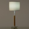 Lampe bicolore abat-jour blanc