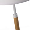 Lampe bicolore abat-jour blanc