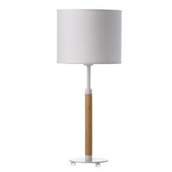 Lampe bicolore abat-jour blanc