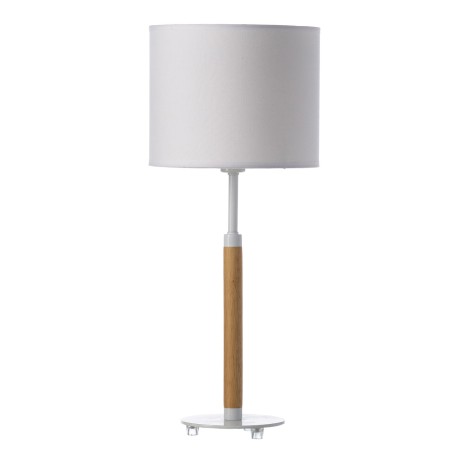 Lampe bicolore abat-jour blanc