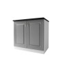 Meuble bas cuisine 2 portes 90 cm DINA