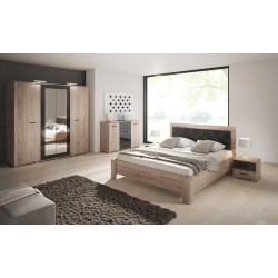 Chambre complète BARI bois contemporain