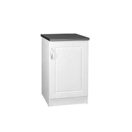 Meuble de cuisine bas 1 porte 60 cm DINA mélaminé avec 1 étagère