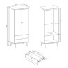 L'armoire PRIMO de 80 cm