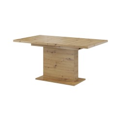 Table rectangle + allonge GLIANT 160 - 200 cm couleur béton, industrielle ou bois