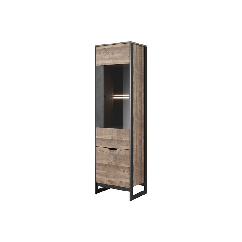 Vitrine 1 porte ardan style industrielle