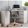 ANA - Bureau d'angle avec porte et 3 tiroirs