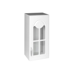 	Meuble de cuisine haut 1 porte vitrine 60 cm DINA mélaminé avec 1 étagère