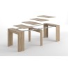 Table extensible ALGA bois différentes positions