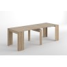 Table extensible ALGA blanc brillant gris ou bois 