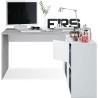 Bureau réversible modèle Adapta XL Gris Ciment et Blanc 74 x 136 x 139 cm habitdesign